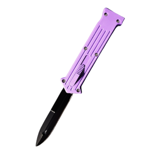 3.5‘’cupid joker otf knife double action switchblade--Purple